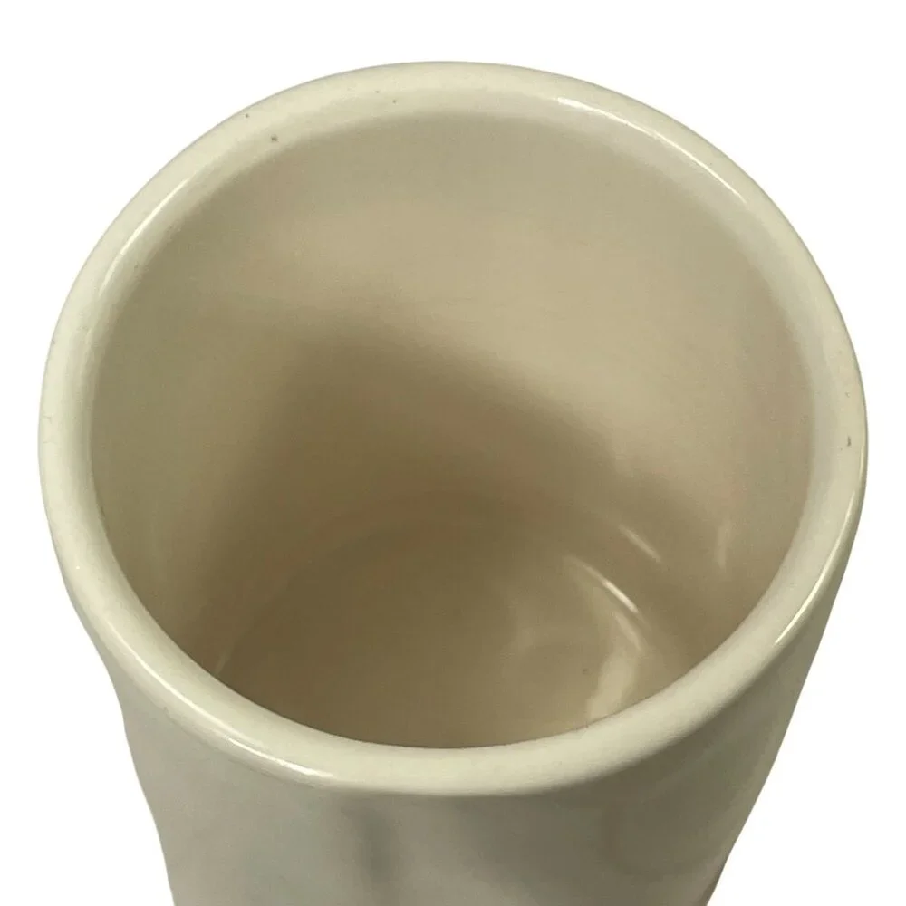 Rae Dunn Artisan Collection Jingle Bells Ceramic Candle holder 4.25" Off-White - Picture 3 of 6